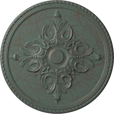 Ekena Millwork Milton Ceiling Medallion (Fits Canopies up to 7 7/8"), 40 5/8"OD x 1 3/4"P, Cloud Burst Crackle CM40MICBC